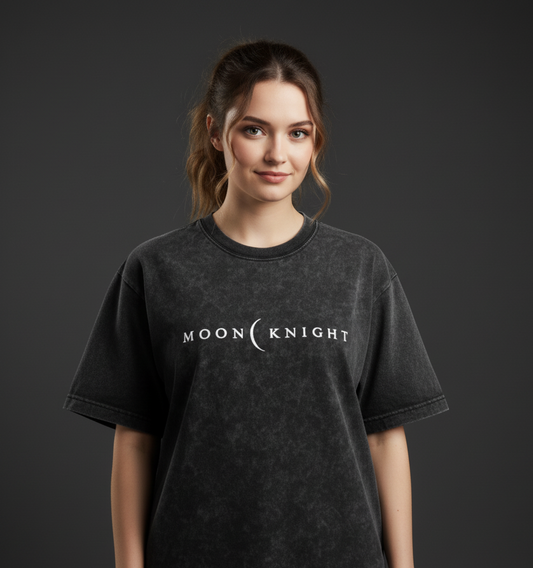 Moon Knight Acid Wash Oversized Tee Plot Armour