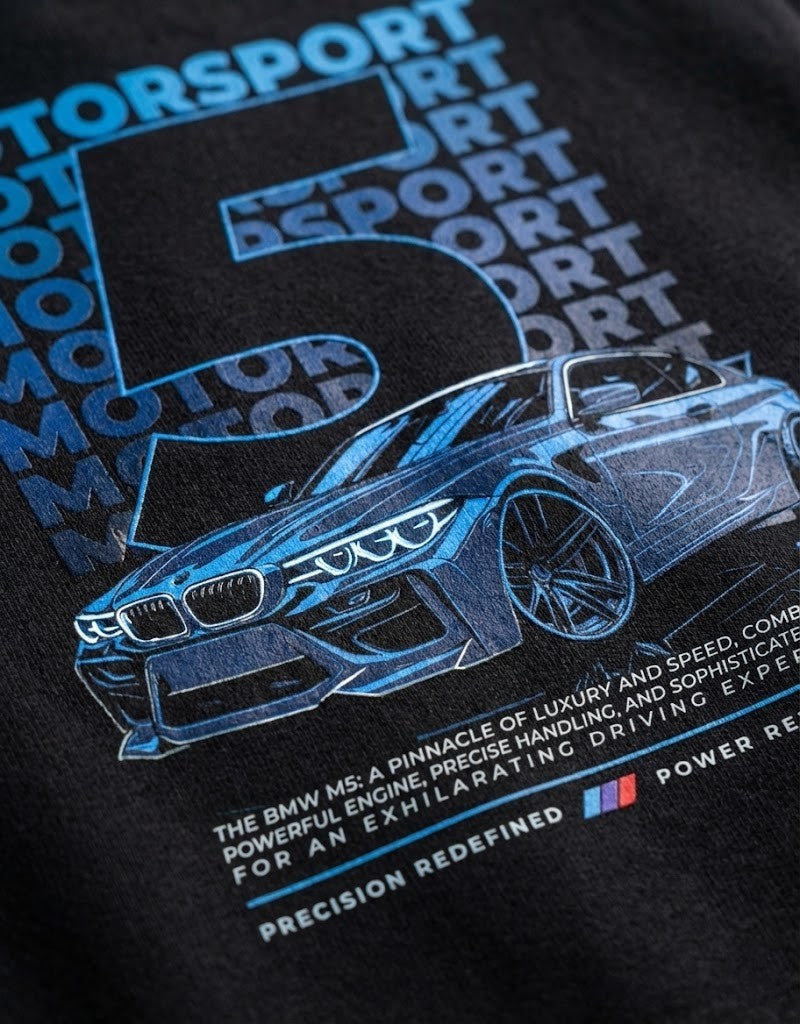 BMW M5 Oversized T-Shirt - Premium Cotton Automotive Apparel