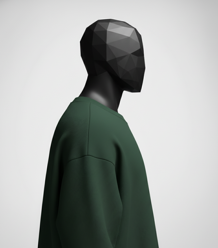Cavalier Forest Green Oversized Sweatshirt