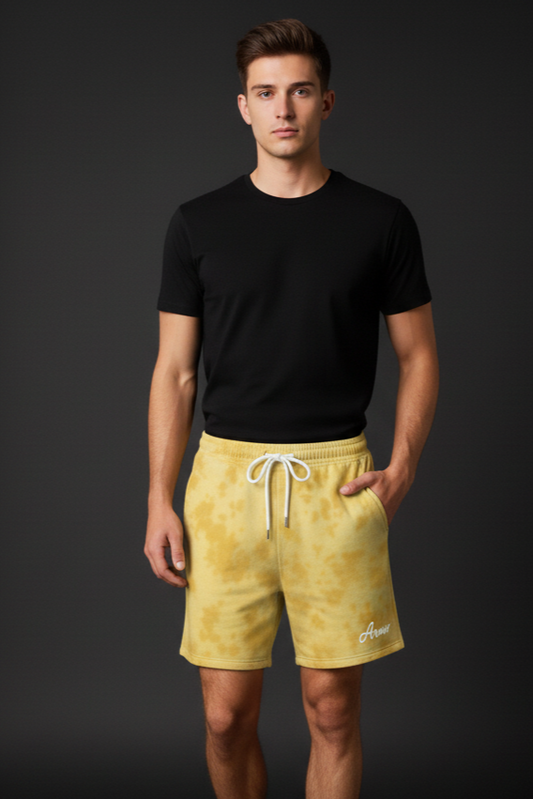 Lemon Tie Dye Shorts Plot Armour
