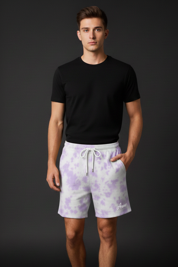 Lavender Tie Dye Shorts Plot Armour