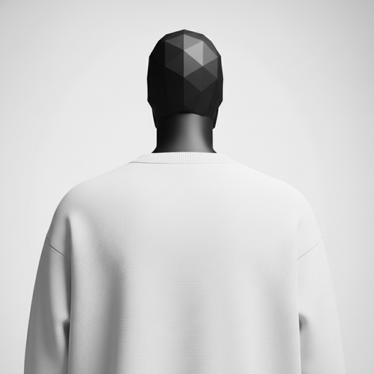 Cavalier White Oversized Sweatshirt