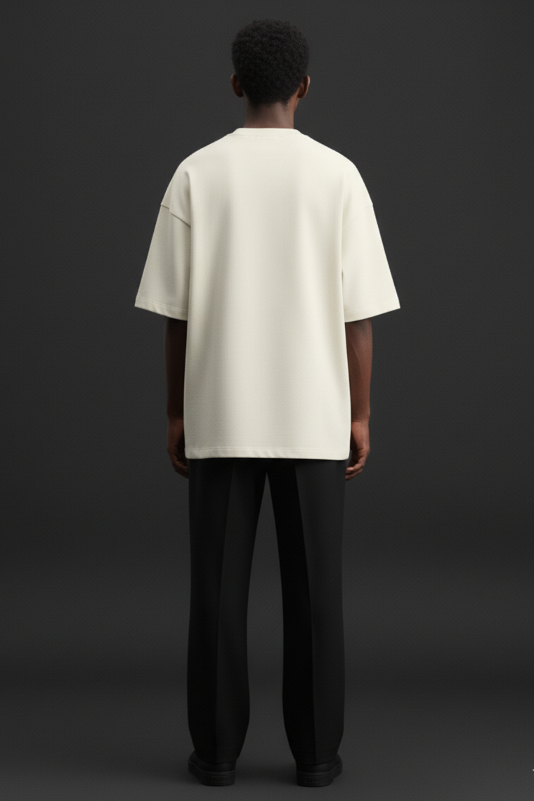 Cavalier Cream Terry Oversized Tee PlotArmour Store