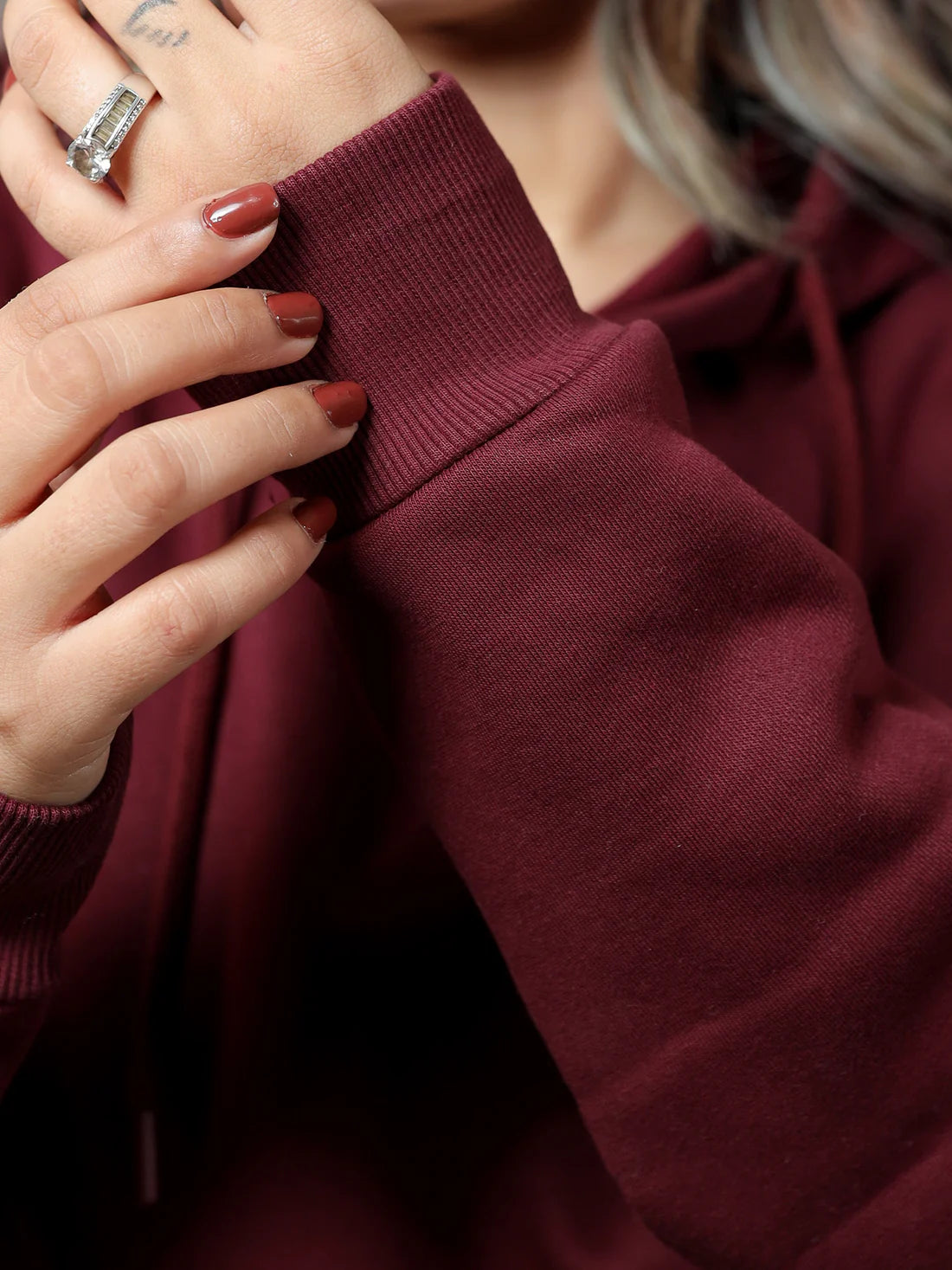 Cavalier Maroon Oversized Hoodie PlotArmour Store