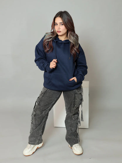 Cavalier Navy Oversized Hoodie PlotArmour Store