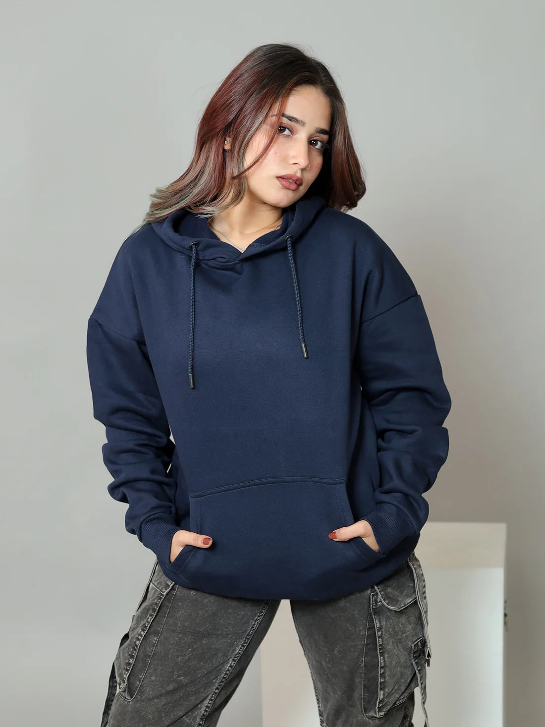 Cavalier Navy Oversized Hoodie PlotArmour Store