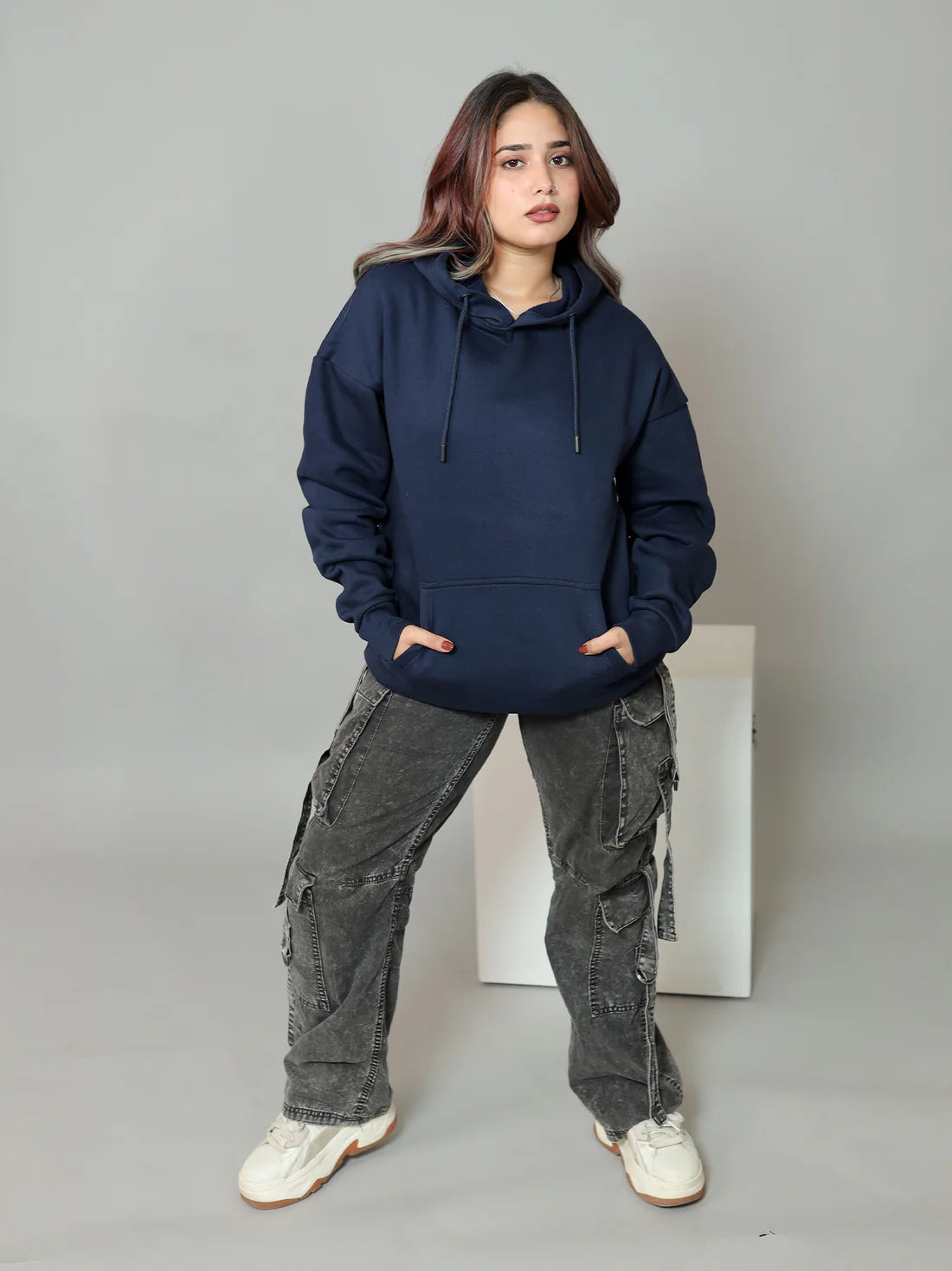 Cavalier Navy Oversized Hoodie PlotArmour Store