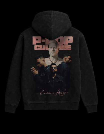 P-POP Culture Karan Aujla Oversized Hoodie