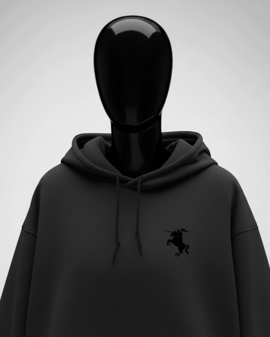 Cavalier Black Oversized Hoodie