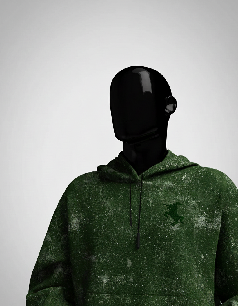 Cavalier Green Acid Washed Hoodie PlotArmour Store