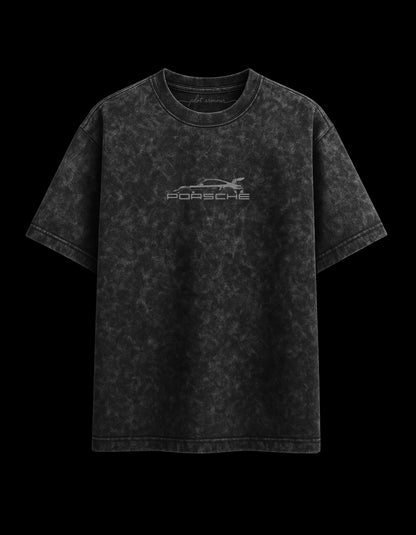 The Porsche Acid Wash Oversized Tee Plot Armour