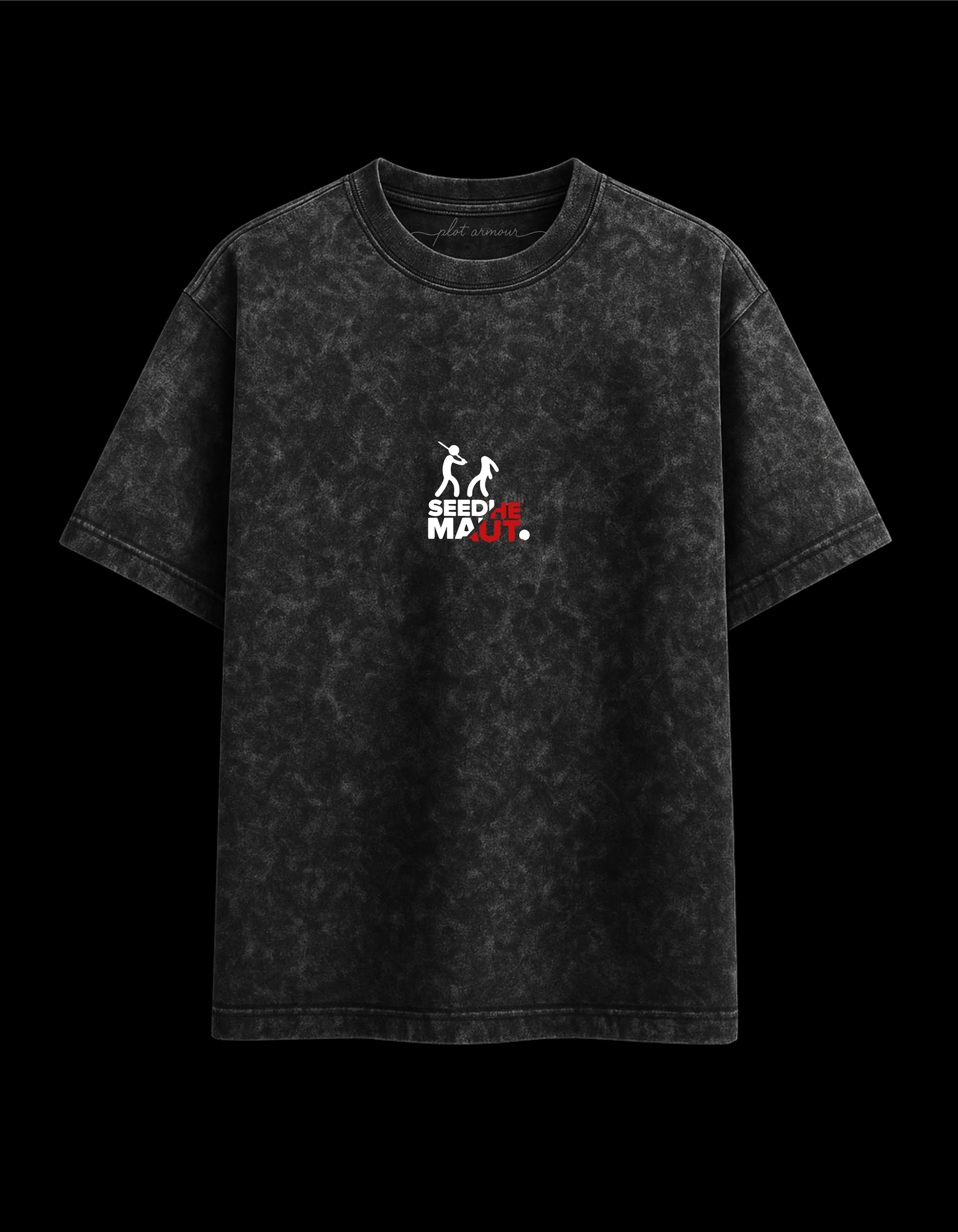 Seedhe Maut Acid Wash Oversized Tee Manasvi