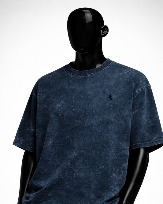 Cavalier Navy Acid Oversized Tee