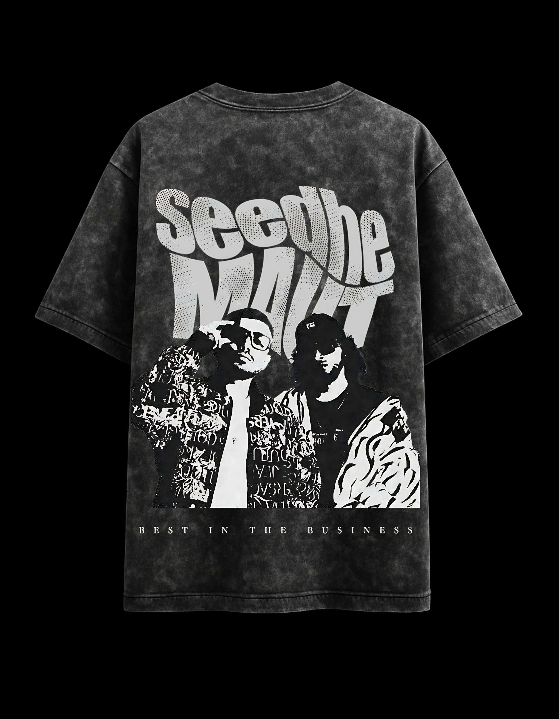 Seedhe Maut Acid Wash Oversized Tee 2XL Manasvi