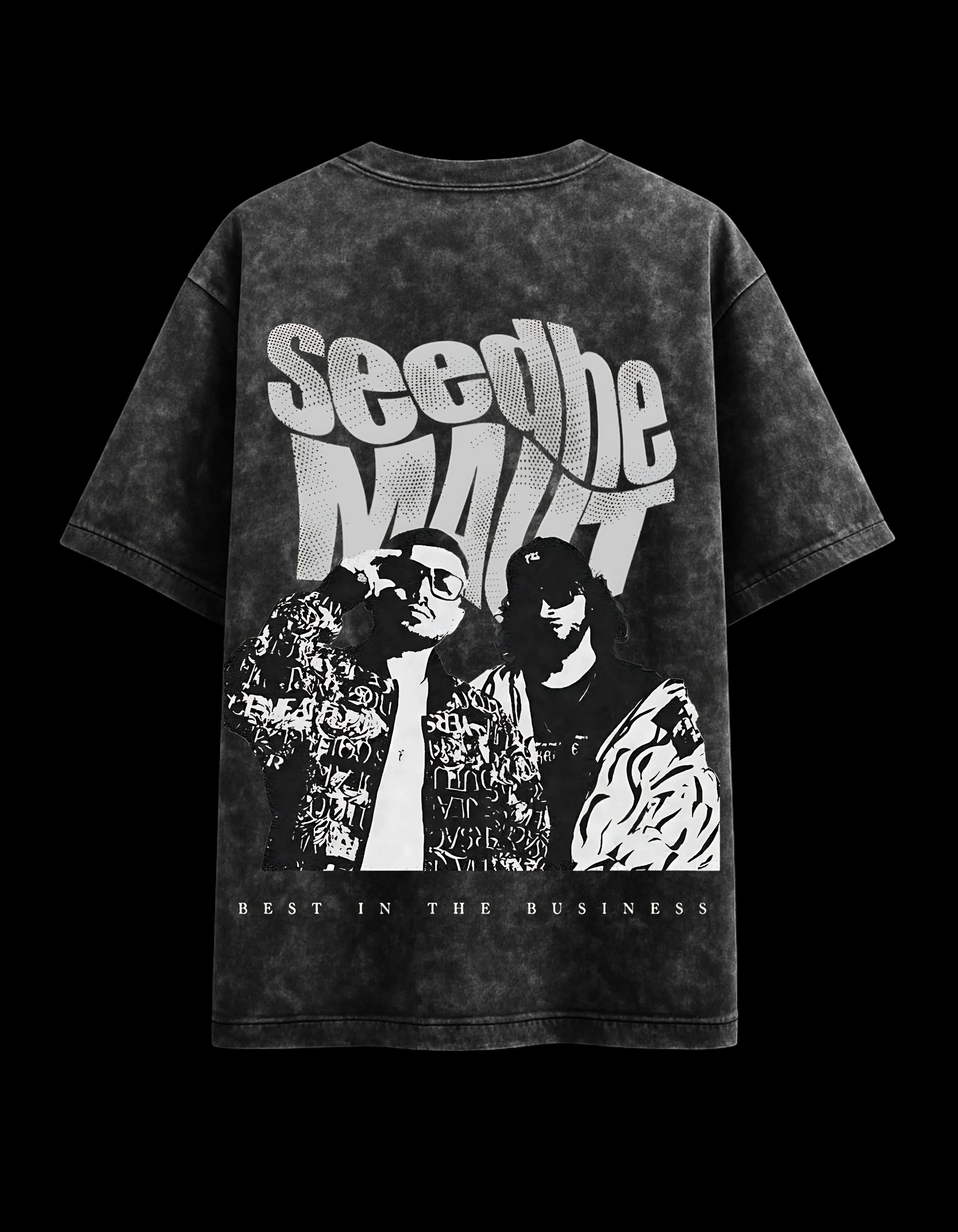 Seedhe Maut Acid Wash Oversized Tee 2XL Manasvi