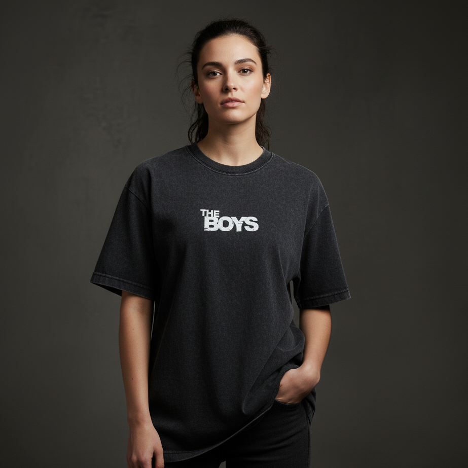 The Boys | The Spotlight Acid Wash Oversized Tee Plot Armour