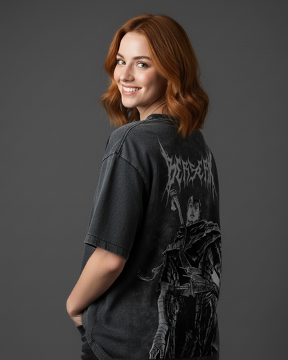 Berserk Acid Wash Oversized Tee