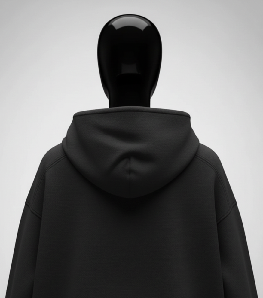 Cavalier Black Oversized Hoodie