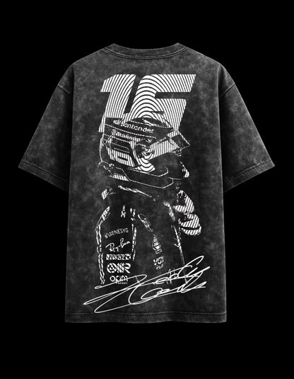 Charles Leclerc Acid Wash Oversized Tee Plot Armour