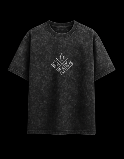Game of Thrones Acid Wash Oversized Tee Plot Armour