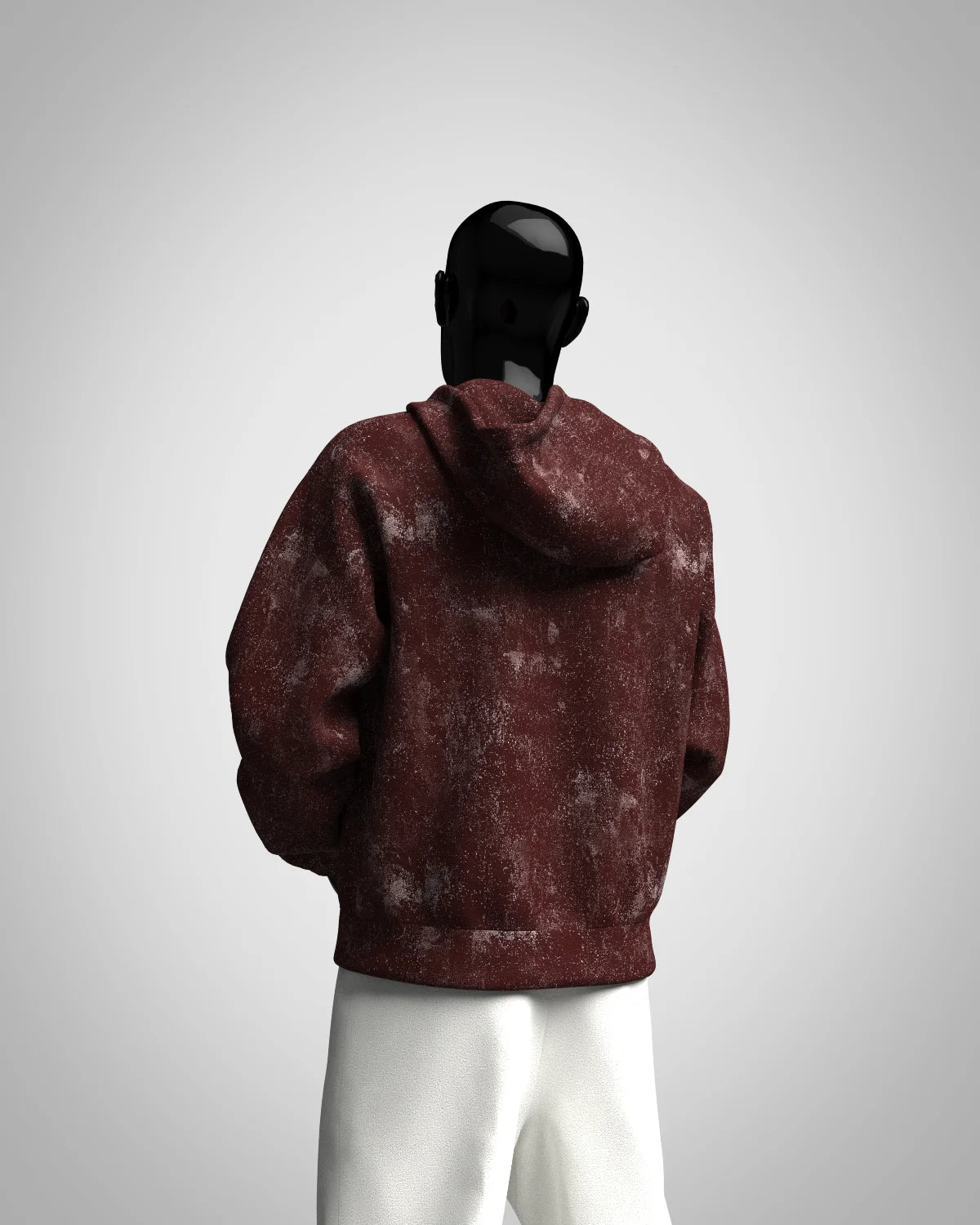 Cavalier Maroon Acid Washed Hoodie PlotArmour Store