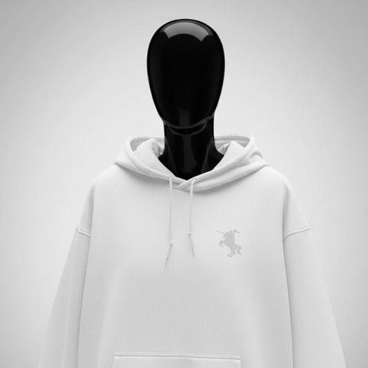 Cavalier White Oversized Hoodie PlotArmour Store