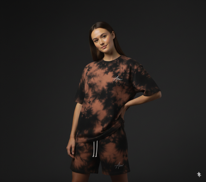 Chocolate Tie Dye Oversized Tees Plot Armour