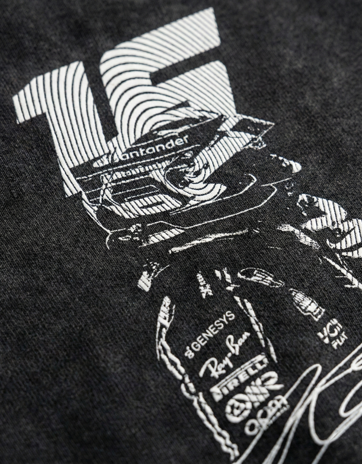 Charles Leclerc Acid Wash Oversized Tee