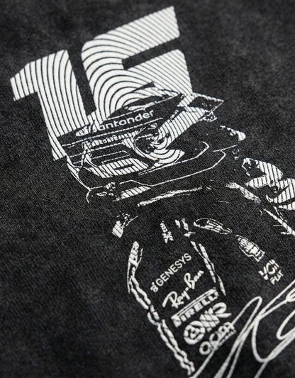 Charles Leclerc Acid Wash Oversized Tee
