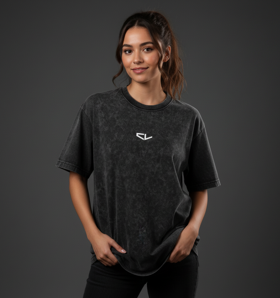Charles Leclerc Acid Wash Oversized Tee Plot Armour