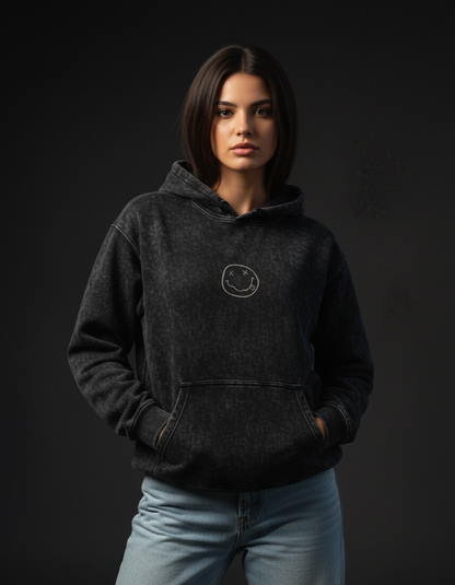 Nirvana Acid Wash Hoodie Plot Armour