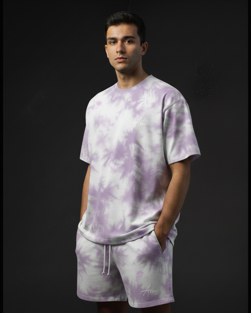 Lavender Tie Dye Oversized Tees Plot Armour