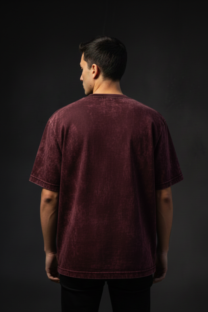 ARMR Maroon Acids | Acid Washed Oversized Plot Armour