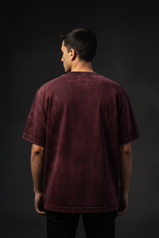 ARMR Maroon Acids | Acid Washed Oversized Plot Armour