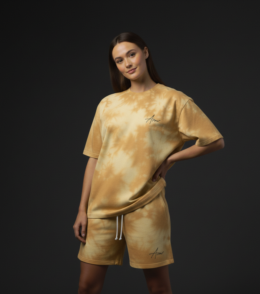 Lemon Tie Dye Oversized Tees Plot Armour