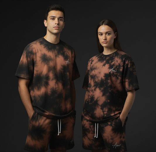 Chocolate Tie Dye Oversized Tees Plot Armour
