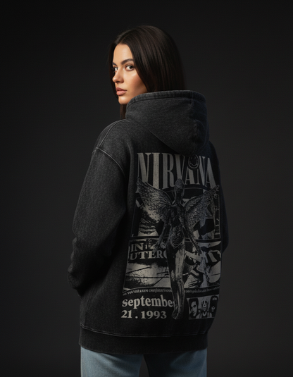 Nirvana Acid Wash Hoodie Plot Armour
