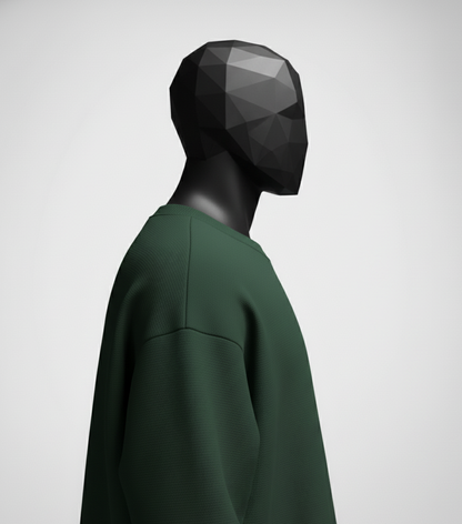 Cavalier Forest Green Oversized Sweatshirt