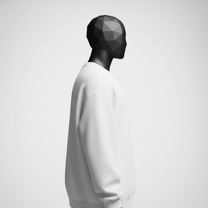 Cavalier White Oversized Sweatshirt