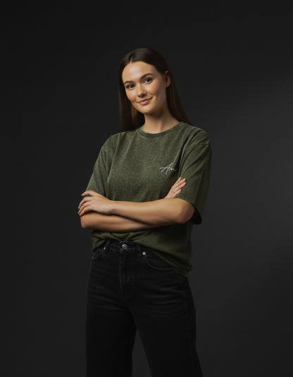 ARMR Olive Acids | Acid Washed Oversized Plot Armour