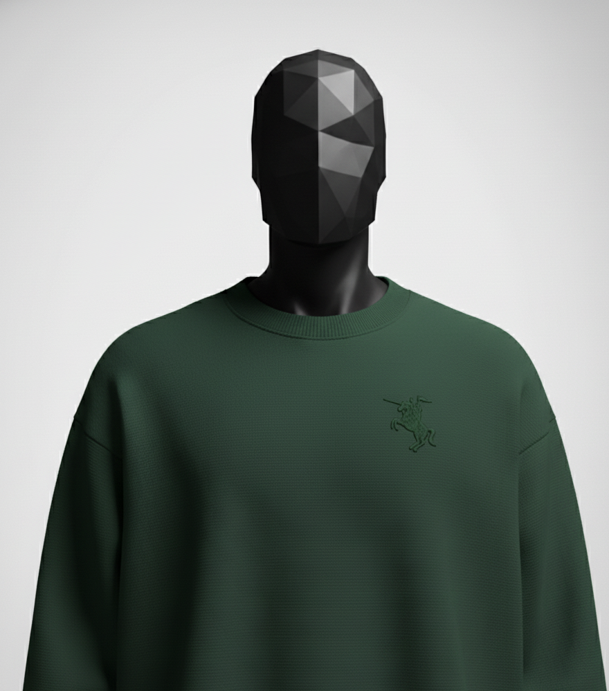 Cavalier Forest Green Oversized Sweatshirt
