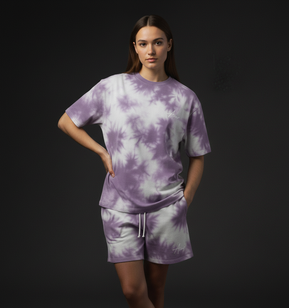 Lavender Tie Dye Oversized Tees Plot Armour