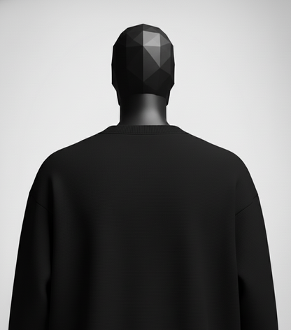 Cavalier Black Oversized Sweatshirt