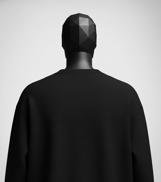 Cavalier Black Oversized Sweatshirt