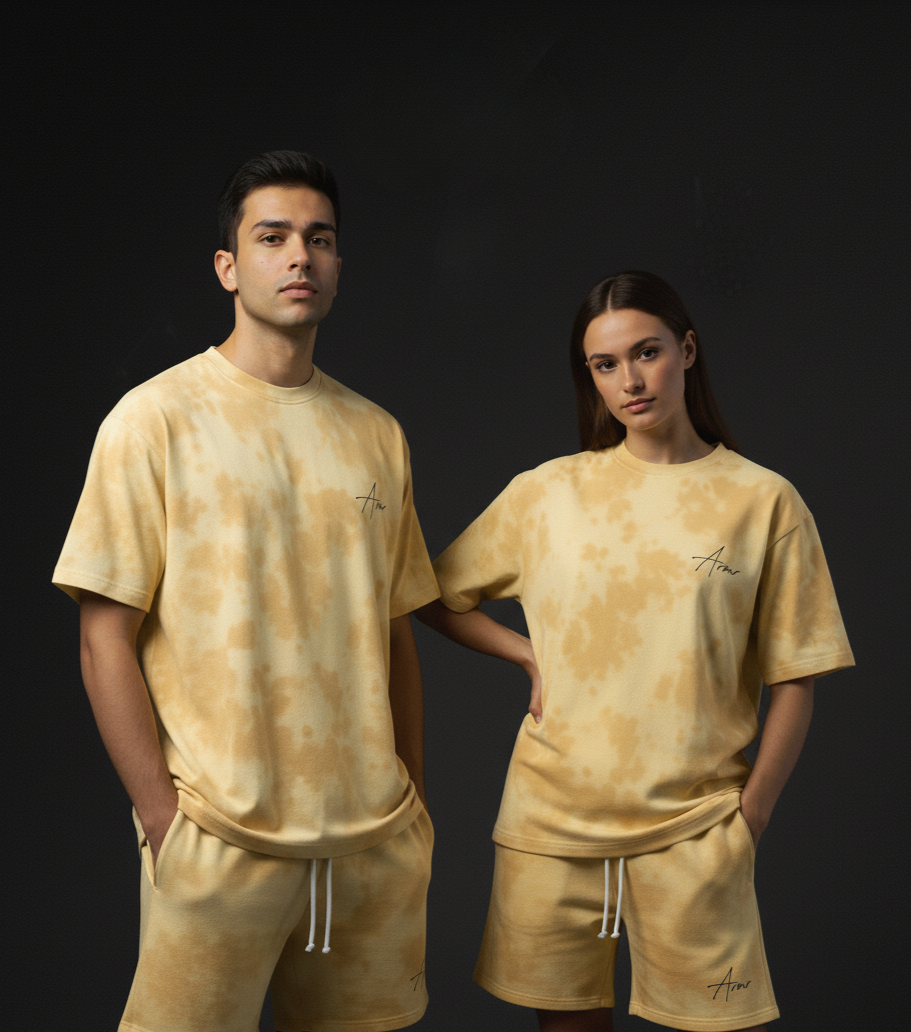 Lemon Tie Dye Oversized Tees Plot Armour