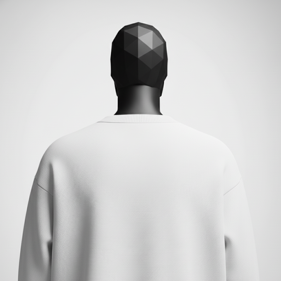 Cavalier White Oversized Sweatshirt