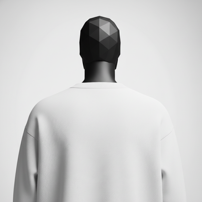 Cavalier White Oversized Sweatshirt