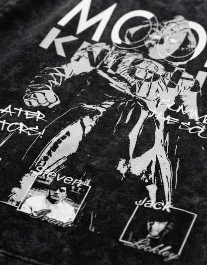 Moon Knight Acid Wash Oversized Tee